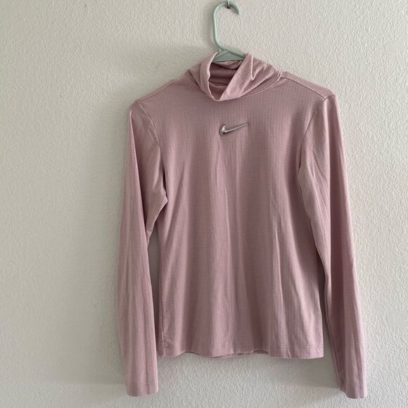 Nike Pink Long Sleeve Turtle Neck Top - Picture 1 of 7